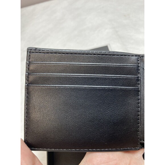 Michael Kors Men's Jet Set Slim Billfold Leather Wallet Grey Multi New Open Box - Picture 6 of 8